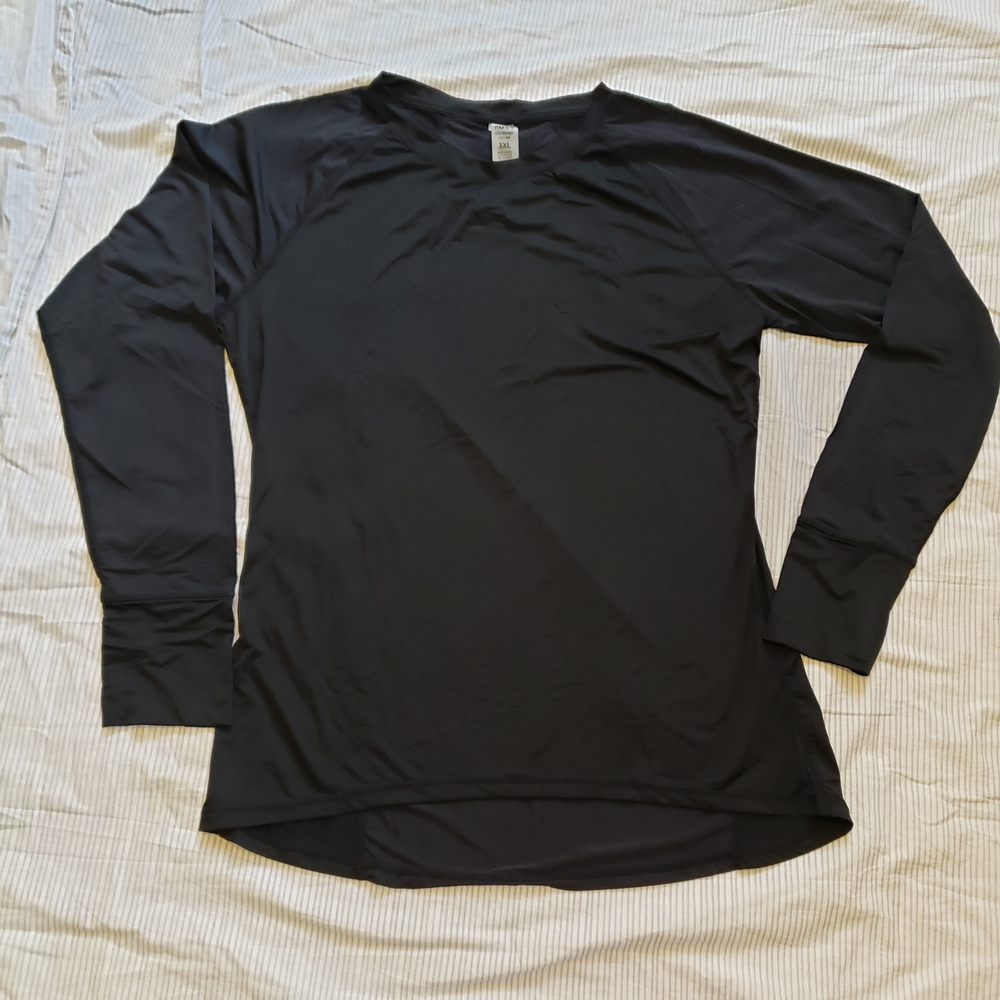 NWT Mono B Black Long Sleeve Top 3XL